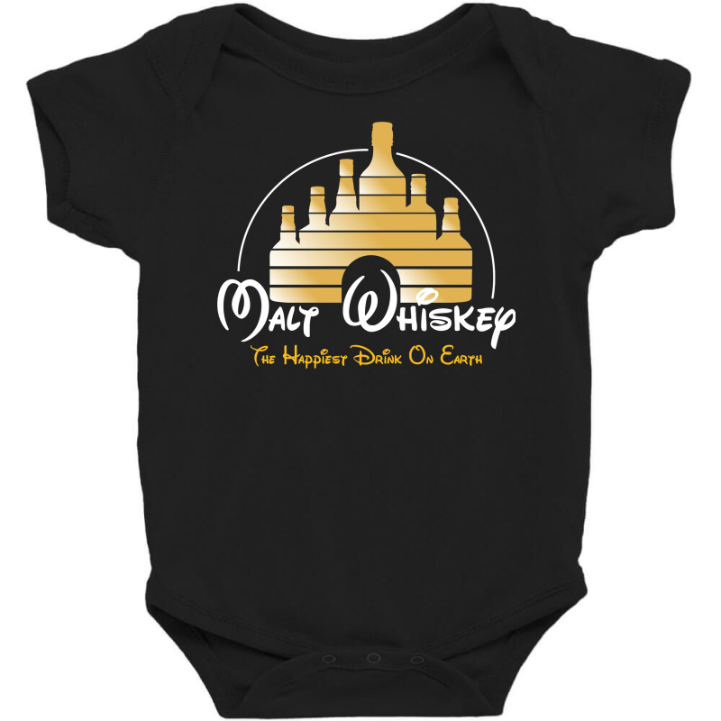 Malt Whiskey , Happiest Drink Funny Pun Parody Baby Bodysuit | Artistshot