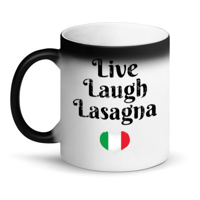 Live Laugh Lasagna Magic Mug Designed By Palm Tees