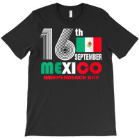 Womens Funny Mexico Pride Independence September 16 Mexican Flag V Nec T-shirt | Artistshot