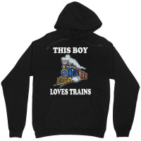 This Boy Loves Trains Gift Train Wagon Lover Gifts T Shirt Unisex Hoodie | Artistshot