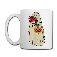 Retro Vintage Groovy Pumpkin Halloween Colors Flower Ghost T Shirt Coffee Mug | Artistshot