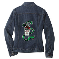 Brainfreeze   Dopamine Ladies Denim Jacket | Artistshot