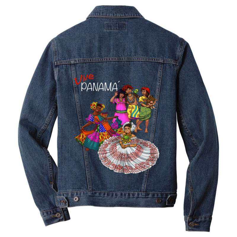 Panamanian Heritage And Pride Men Denim Jacket by SparkleTzeremes | Artistshot