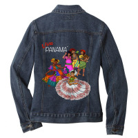 Panamanian Heritage And Pride Ladies Denim Jacket | Artistshot