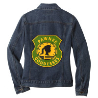 Parks & Recreation Pawnee Goddesses Tank Top Ladies Denim Jacket | Artistshot