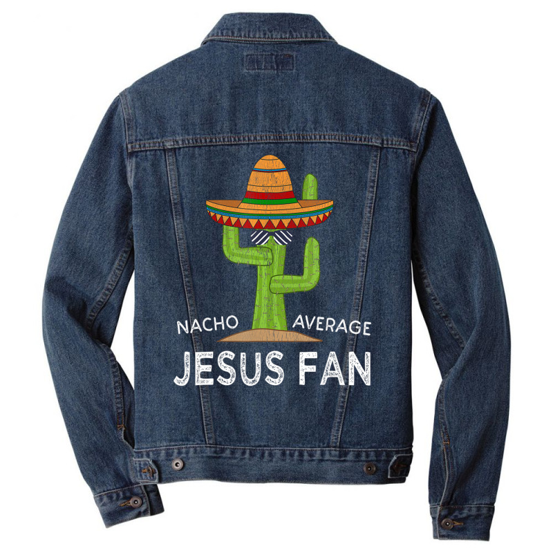 Fun Hilarious Saying Jesus Fan Men Denim Jacket by cm-arts | Artistshot