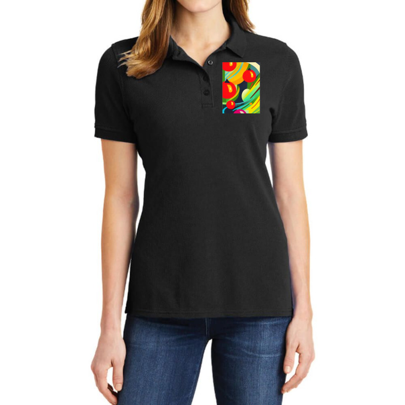 Futuristic Fruit 2 Ladies Polo Shirt by cm-arts | Artistshot