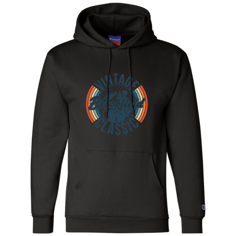 I Love Brookfield Illinois Retro Vintage Classic Limited Edition Champion Hoodie by hardrollsjudo | Artistshot