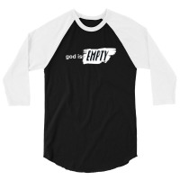 God Is Empty On Black Classic 1 3/4 Sleeve Shirt | Artistshot