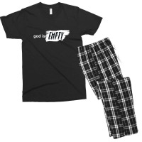 God Is Empty On Black Classic 1 Men's T-shirt Pajama Set | Artistshot