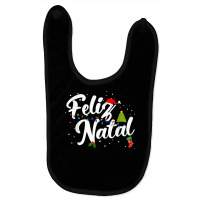 Feliz Natal Portuguese Christmas T Shirt Baby Bibs | Artistshot