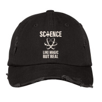 Science Like Magic But Real Women Kids Scientist Vintage Cap | Artistshot