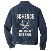 Science Like Magic But Real Women Kids Scientist Men Denim Jacket | Artistshot