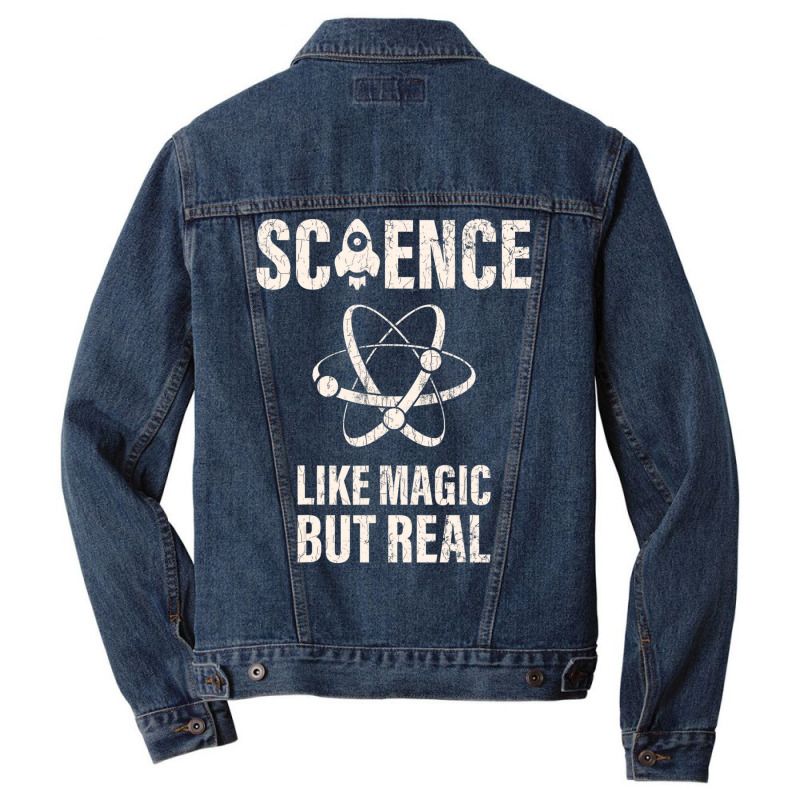 Science Like Magic But Real Women Kids Scientist Men Denim Jacket | Artistshot