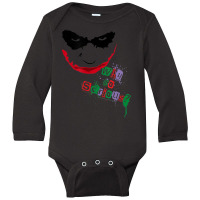 B.at.man Dark K.night Jo.ker Too Serious Long Sleeve Baby Bodysuit | Artistshot