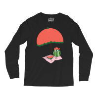 Watermelon  Shirt Watermelon On Vacation   2170 Long Sleeve Shirts | Artistshot