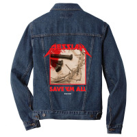 Messiah Save Em All (heavy Crusade) Men Denim Jacket | Artistshot