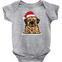 Womens Anatolian Shepherd Dog Christmas Santa Hat Matching Family V Ne Baby Bodysuit | Artistshot