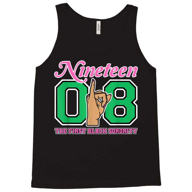 J15 Nineteen 08 Founders Day Aka Women Hand Sign Tank Top | Artistshot