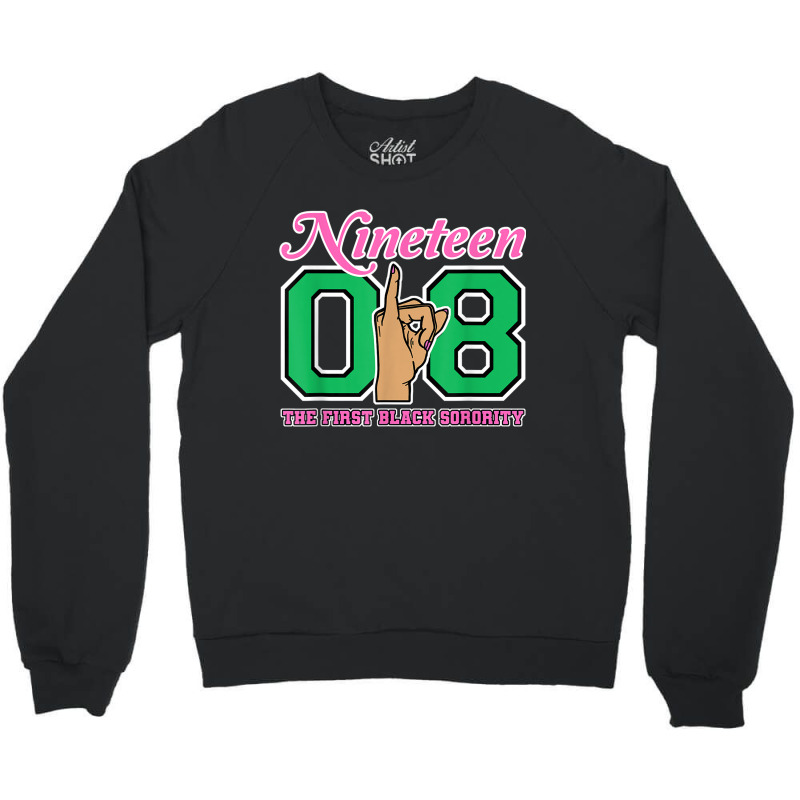 J15 Nineteen 08 Founders Day Aka Women Hand Sign Crewneck Sweatshirt | Artistshot