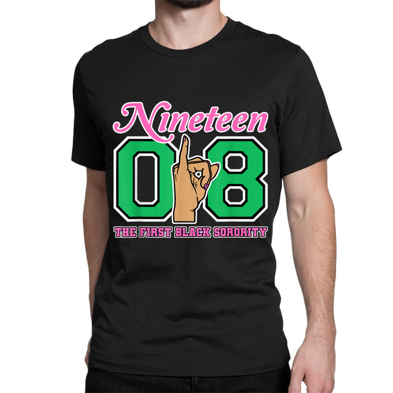 J15 Nineteen 08 Founders Day Aka Women Hand Sign Classic T-shirt | Artistshot