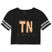 Tennessee State Flag Orange Plaid Tn T Shirt Scorecard Crop Tee | Artistshot