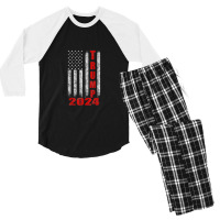 American Flag Best Guitarist Mom Men's 3/4 Sleeve Pajama Set | Artistshot