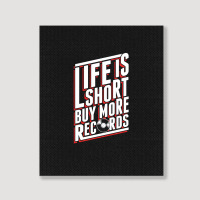 Life Is Short Portrait Canvas Print | Artistshot