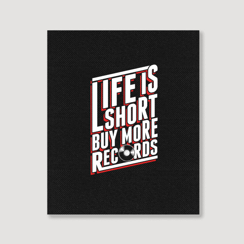 Life Is Short Portrait Canvas Print | Artistshot