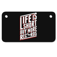 Life Is Short Motorcycle License Plate | Artistshot