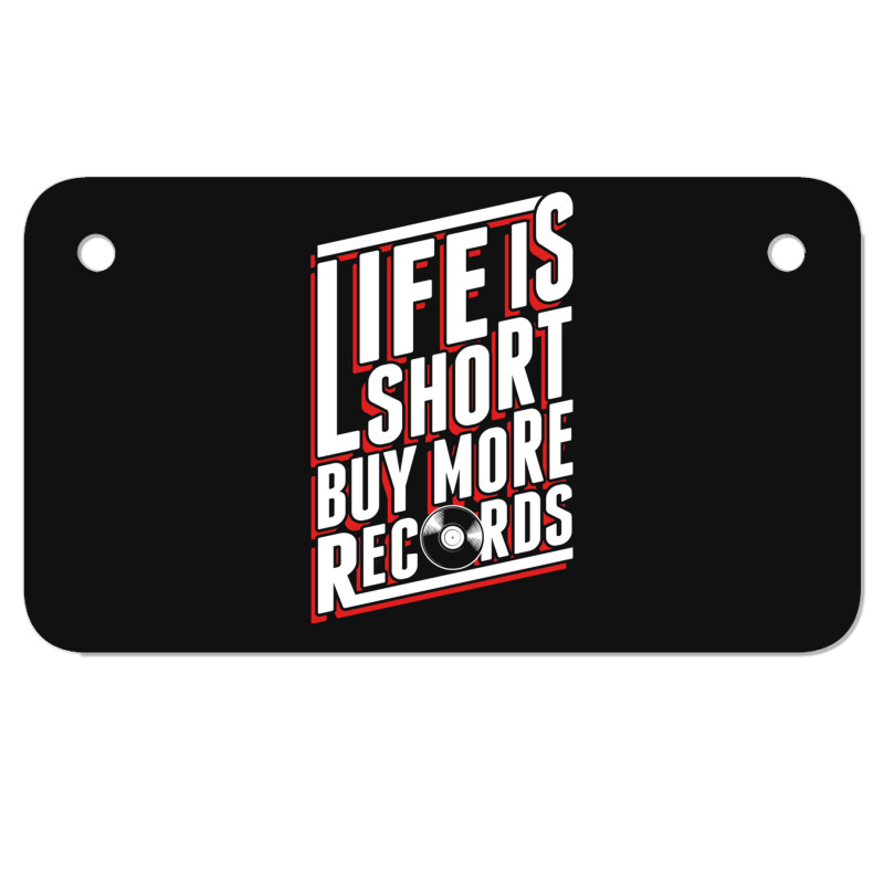 Life Is Short Motorcycle License Plate | Artistshot