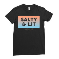 Christian Salty & Lit Ladies Fitted T-shirt | Artistshot