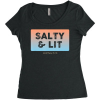 Christian Salty & Lit Women's Triblend Scoop T-shirt | Artistshot