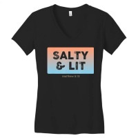 Christian Salty & Lit Women's V-neck T-shirt | Artistshot