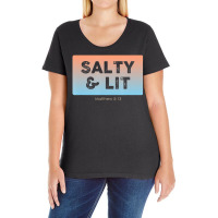 Christian Salty & Lit Ladies Curvy T-shirt | Artistshot