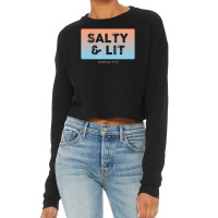 Christian Salty & Lit Cropped Sweater | Artistshot