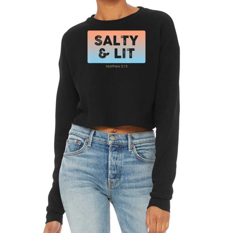 Christian Salty & Lit Cropped Sweater by Min03 | Artistshot