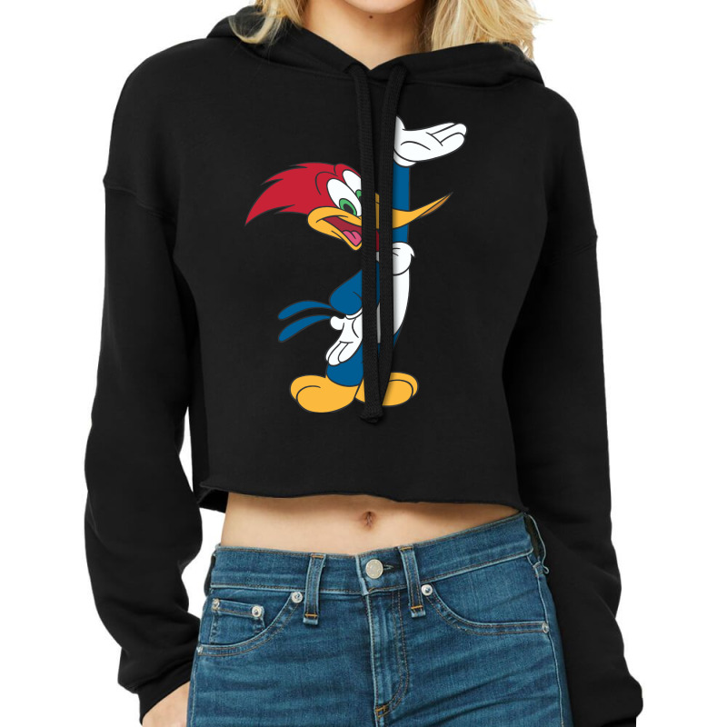 Woody Woodpecker Cropped Hoodie by cm-arts | Artistshot