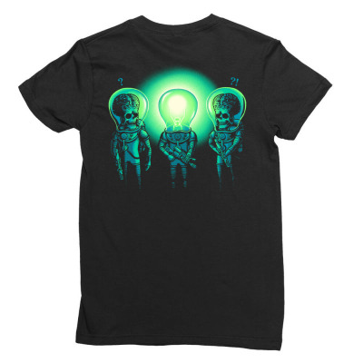 Bulb Head Ladies Fitted T-shirt Designed By Elisehampton