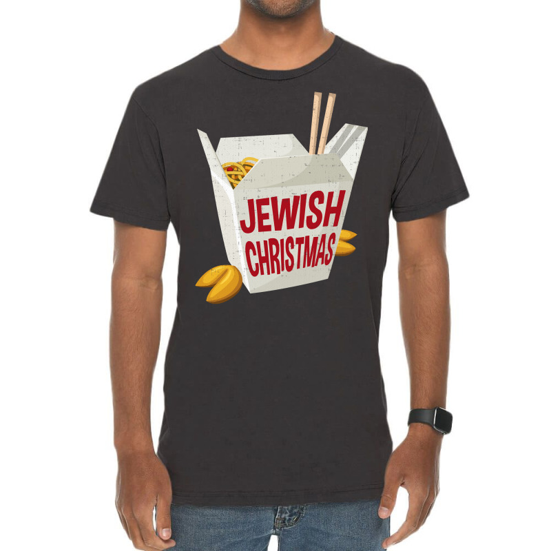 Jewish Christmas Funny Xmas Hanukkah Chinese Food Vintage T-shirt | Artistshot