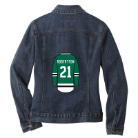 Jason Robertson Jersey 1 Ladies Denim Jacket | Artistshot