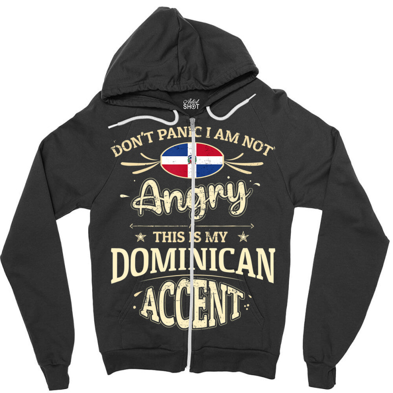 Dominican Republic Flag Souvenirs For Dominicans Men & Women Zipper Hoodie by cm-arts | Artistshot