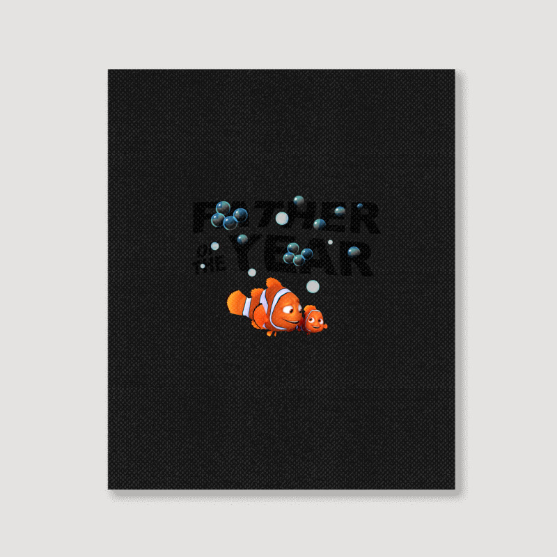 Cartoon Finding-nemo Father Of The Year Portrait Canvas Print | Artistshot