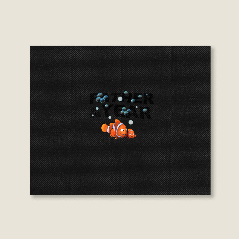 Cartoon Finding-nemo Father Of The Year Landscape Canvas Print | Artistshot