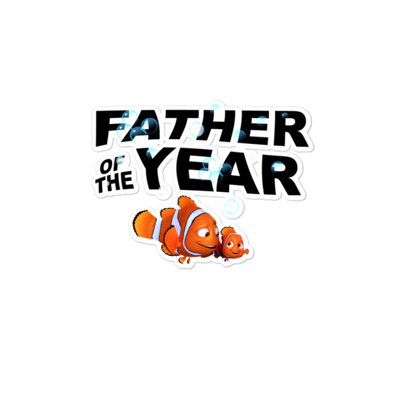 Cartoon Finding-nemo Father Of The Year Sticker | Artistshot