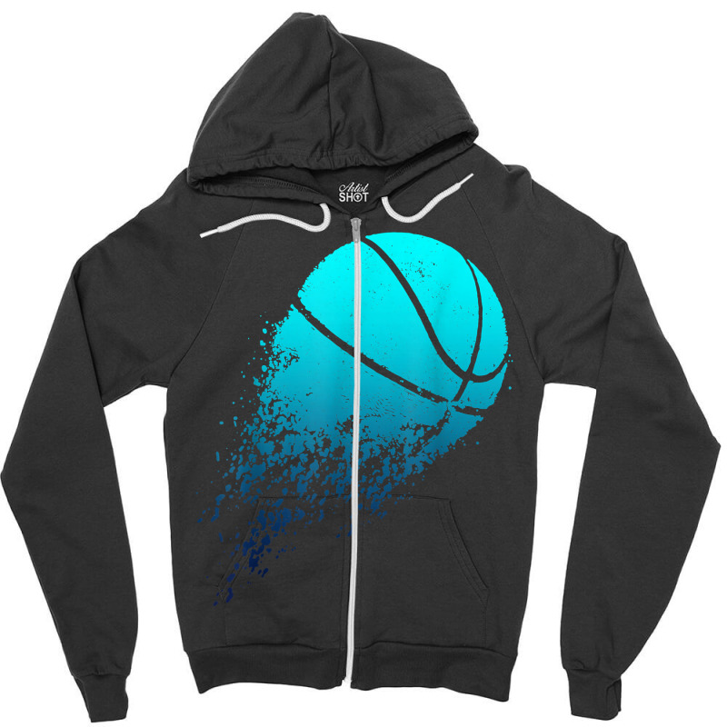 Basketball Player Bball Coach Fan Baller Sports T Shirt Zipper Hoodie by hapusajehae | Artistshot