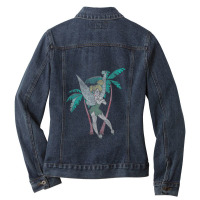 Funny Peters Pan Tinker Bell Talk To The Palm Ladies Denim Jacket | Artistshot