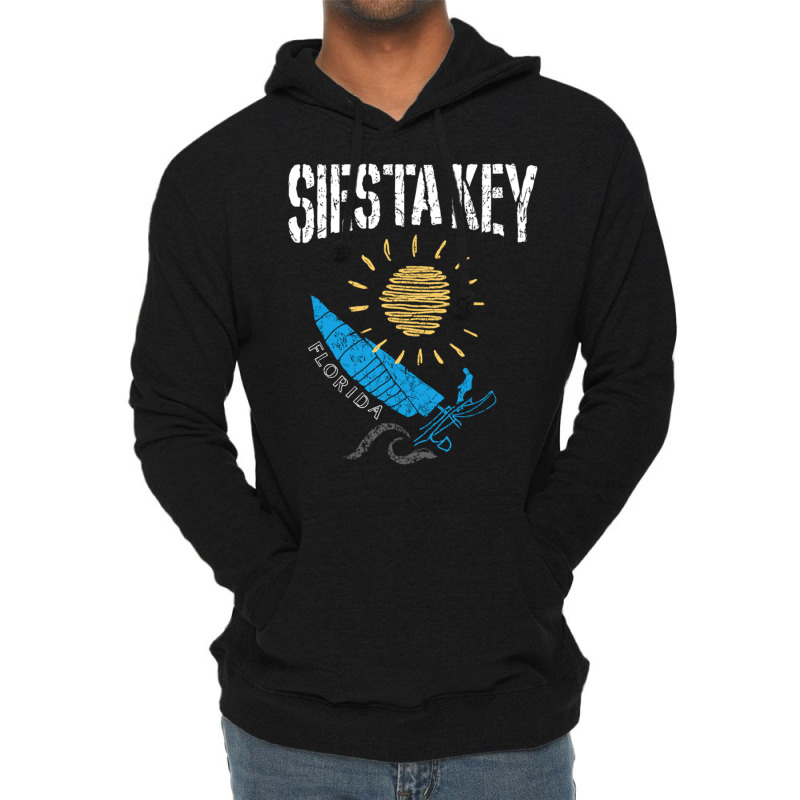 Siesta Key Florida Souvenir Sailing Catamaran Fl Pullover Hoodie Lightweight Hoodie by cm-arts | Artistshot