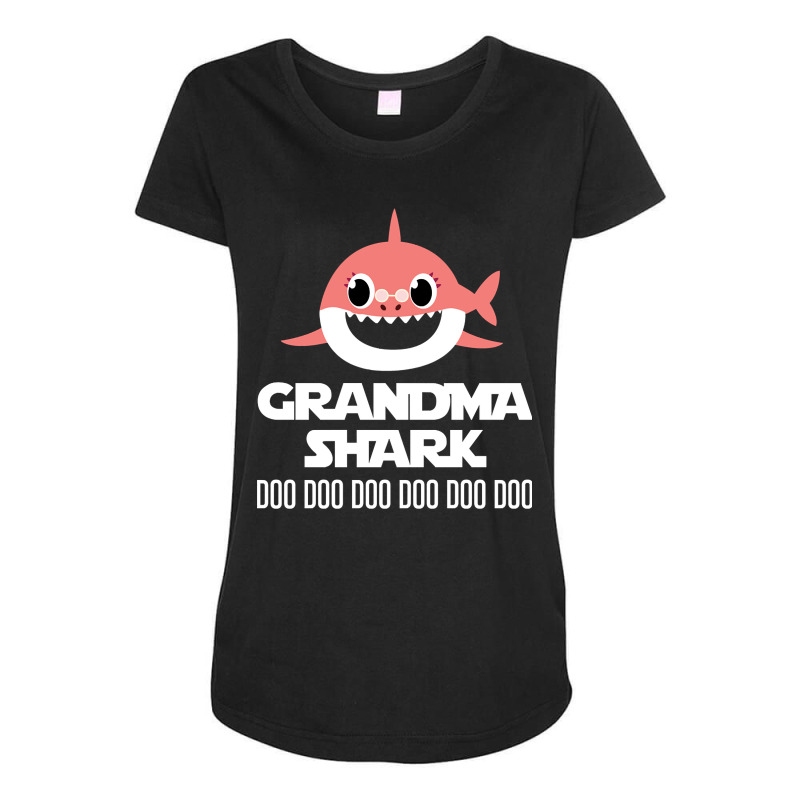 Grandma Shark Maternity Scoop Neck T-shirt by Kosdapen517 | Artistshot