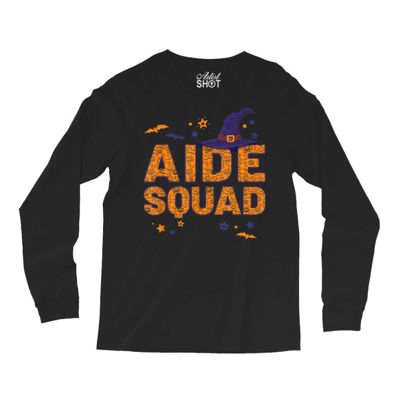 Aide Squad Witch Halloween Nursing Aide Matching Long Sleeve Shirts by Outpost | Artistshot